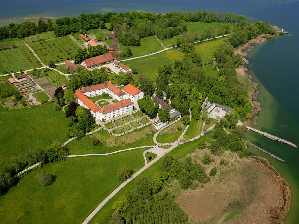 Luftbild von Herrenchiemsee